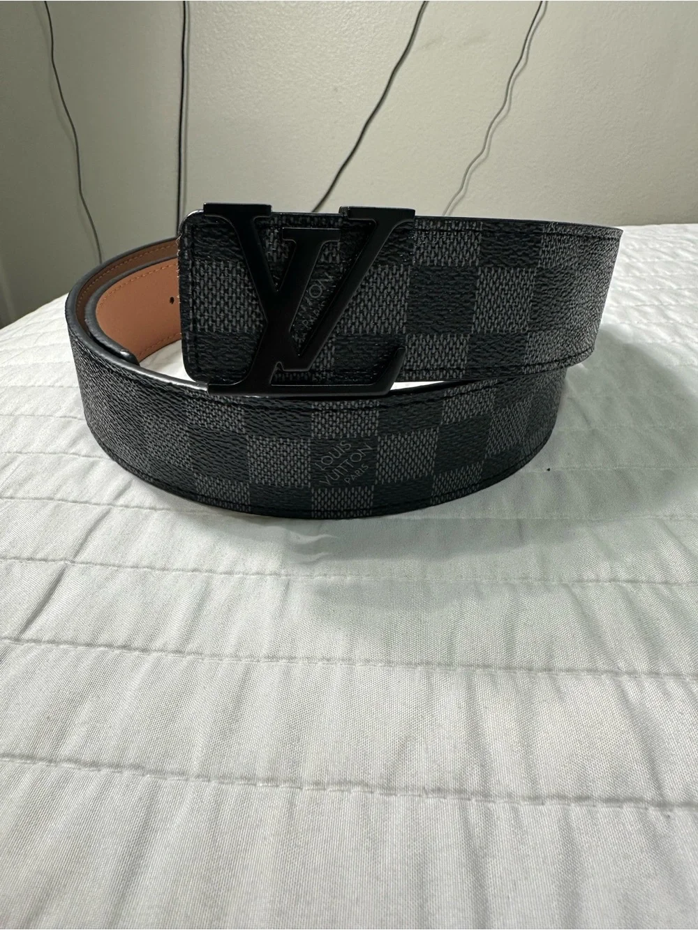 Black Louis Vuitton Belt